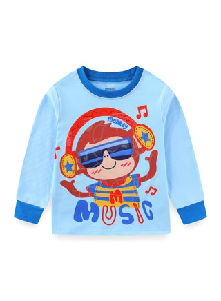 Glow Music Monkey Boys Cotton Nightwear Set