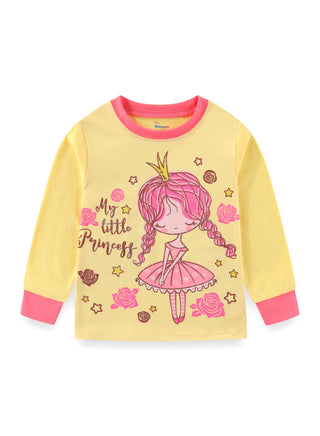 Glow Little Princess Girls Cotton Pajama Night Set