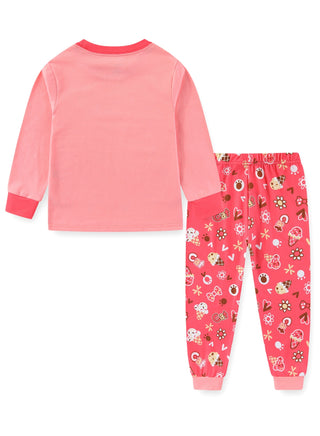 Glow Cute Cat Girls Cotton Nightwear Pajama Set