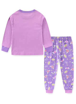 Glow Rainbow Unicorn Girls Cotton Pajama Night Set