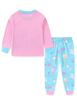 Glow Magical Unicorn Girls Cotton Nightwear Pajama Set