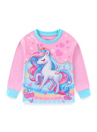 Glow Magical Unicorn Girls Cotton Nightwear Pajama Set