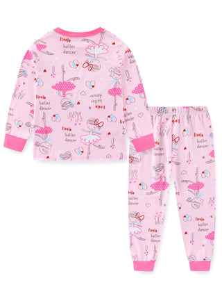 Glow Ballet Dancer Girls Cotton Pajama Night Set