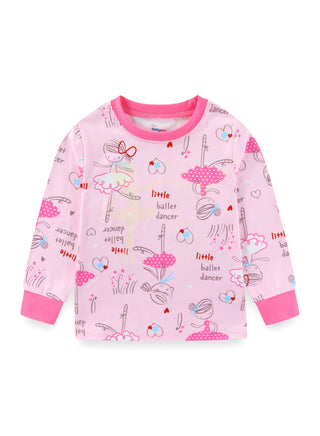 Glow Ballet Dancer Girls Cotton Pajama Night Set