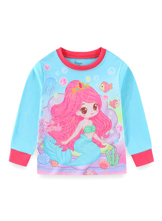 Glow Mermaid Fantasy Girls Cotton Pajama Night Set