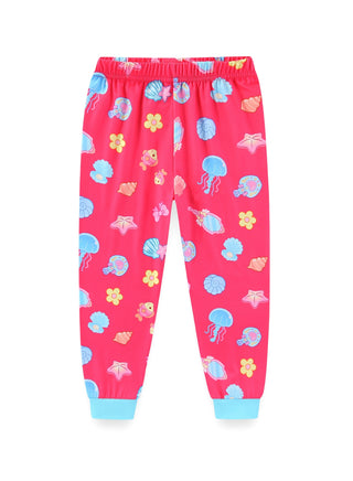 Glow Mermaid Fantasy Girls Cotton Pajama Night Set