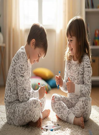 Color Your Own Creative Pajama Set for Boys
