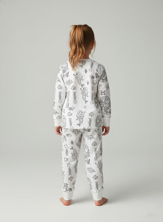 Girls Color Your Own Cotton Pajama Set