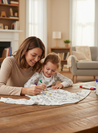 Girls Color Your Own Cotton Pajama Set