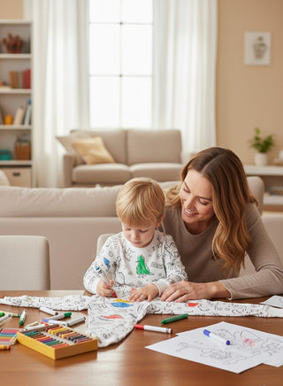 Boys Color Your Own Cotton Pajama Set