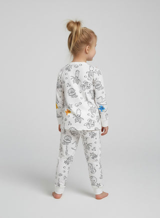 Creative Doodle Color Your Own Pajamas Girls
