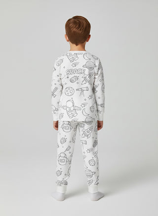 Boys Color Your Own Fun Cotton Pajamas