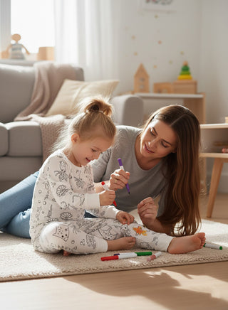 Creative Doodle Color Your Own Pajamas Girls