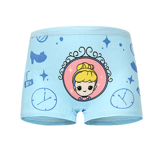 Babyqlo Cute Princess Printed Cotton Underpant Pack of 4 For Girls- Multicolor