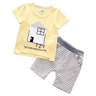 Assorted 2Pc summer Tee and Short Set for Boys