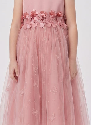 Butterfly Embellished Ball Gown Party Dresses