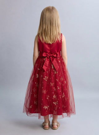 Elegant Floral Waist Party Gowns for Girls