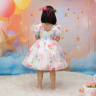 Elegant Floral Party Gowns for Girls