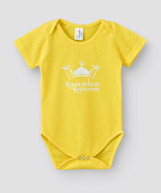 Babyqlo Ramadan Kareem bodysuit for unisex - Yellow