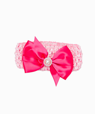 Star applique work pink tutu dress with headband set for baby girls