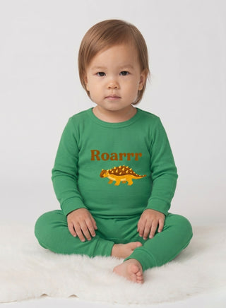 Baby Green Dinosaur Roarrr Full Sleeve Romper