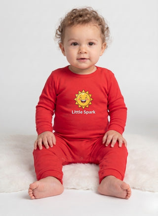 Baby Red Little Spark Sun Romper