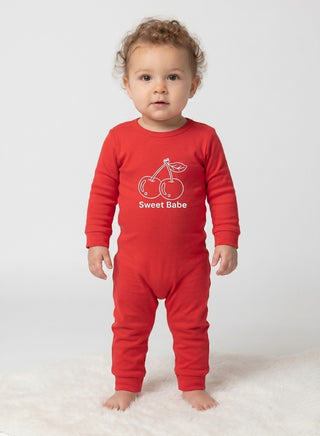Baby Red Sweet Babe Cherry Romper
