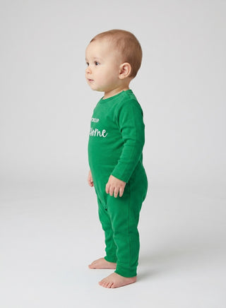 Baby Green I Woke Up Awesome Romper