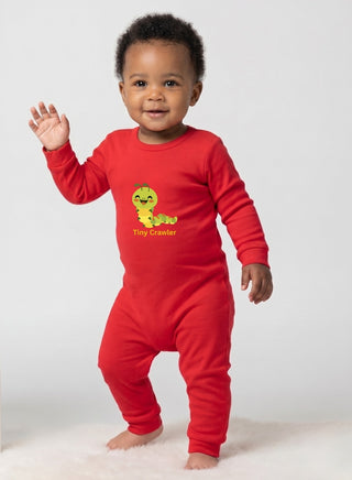 Baby Red Tiny Crawler Caterpillar Romper