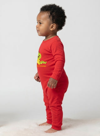Baby Red Tiny Crawler Caterpillar Romper
