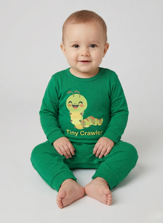 Baby Green Tiny Crawler Caterpillar Romper