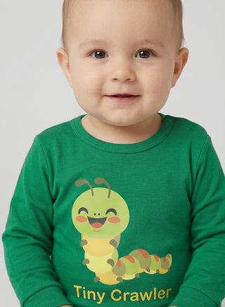 Baby Green Tiny Crawler Caterpillar Romper