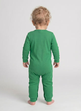 Baby Green Wild One Full Sleeve Romper
