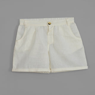 Pure cotton stripe pattern shirt with cotton short set for boys
