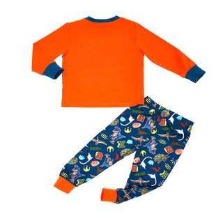 Dinosaur Dominion Glow-in-the-Dark Cotton Pajama Set for Boys