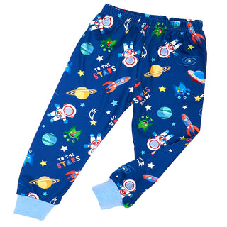 Astronaut Adventure Glow-in-the-Dark Cotton Pajama Set for Boys