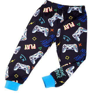 Gamer Glow-in-the-Dark Cotton Pajama Set for Boys