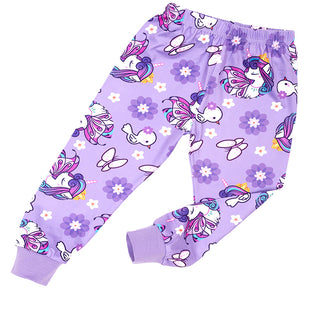 Unicorn Fantasy Glow-in-the-Dark Cotton Pajama Set for Girls