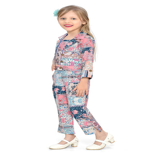 Trendy patchwork three-piece outfit for girls