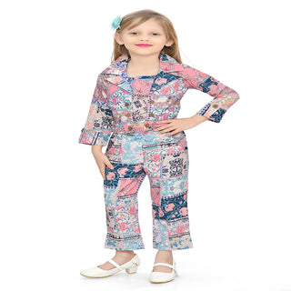 Trendy patchwork three-piece outfit for girls