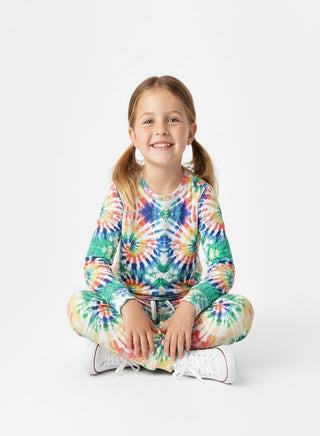Vibrant Tie-Dye Ensemble 2 piece Set for Girls