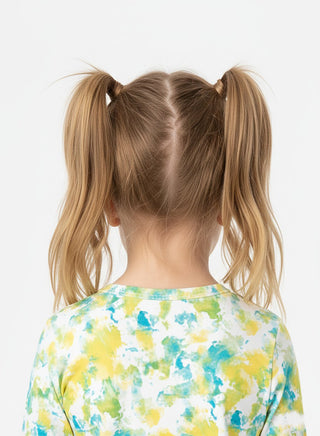 Yellow & Green Watercolour 2 piece Outfit for Girls