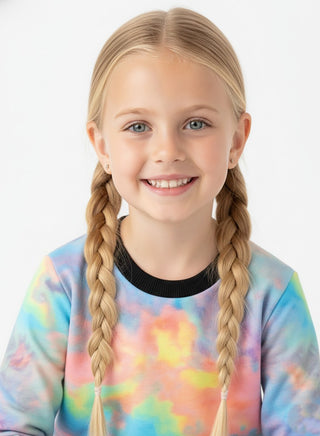 Neon Glow Tie-Dye 2 piece Set for Girls