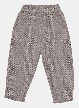 Classic Striped Shirt and Tweed Pants with Waistcoat Set