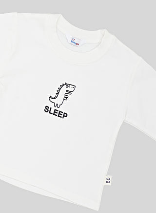 Dinosaur Shirt With White Tee and Denim Set