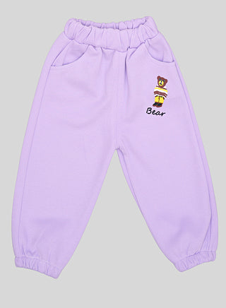 Lavender Bow Sweatshirt And Joggers Set