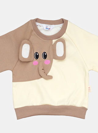 Cute Elephant Sweatshirt And Jogger Pants Set