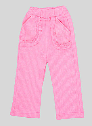 Pink Ruffle Top And Pant Set For Girls