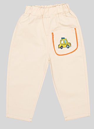 Multicolor Dino Print Shirt With Beige Pants