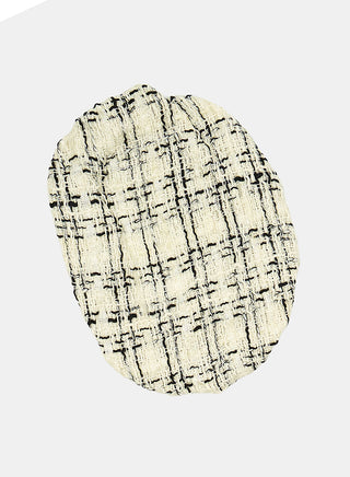 Chic Black Top With Skirt And Beret Set